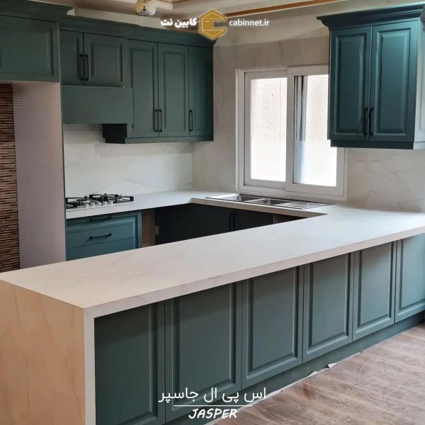 صفحه کابینت اس پی ال سفید رگه دار-کابین نت