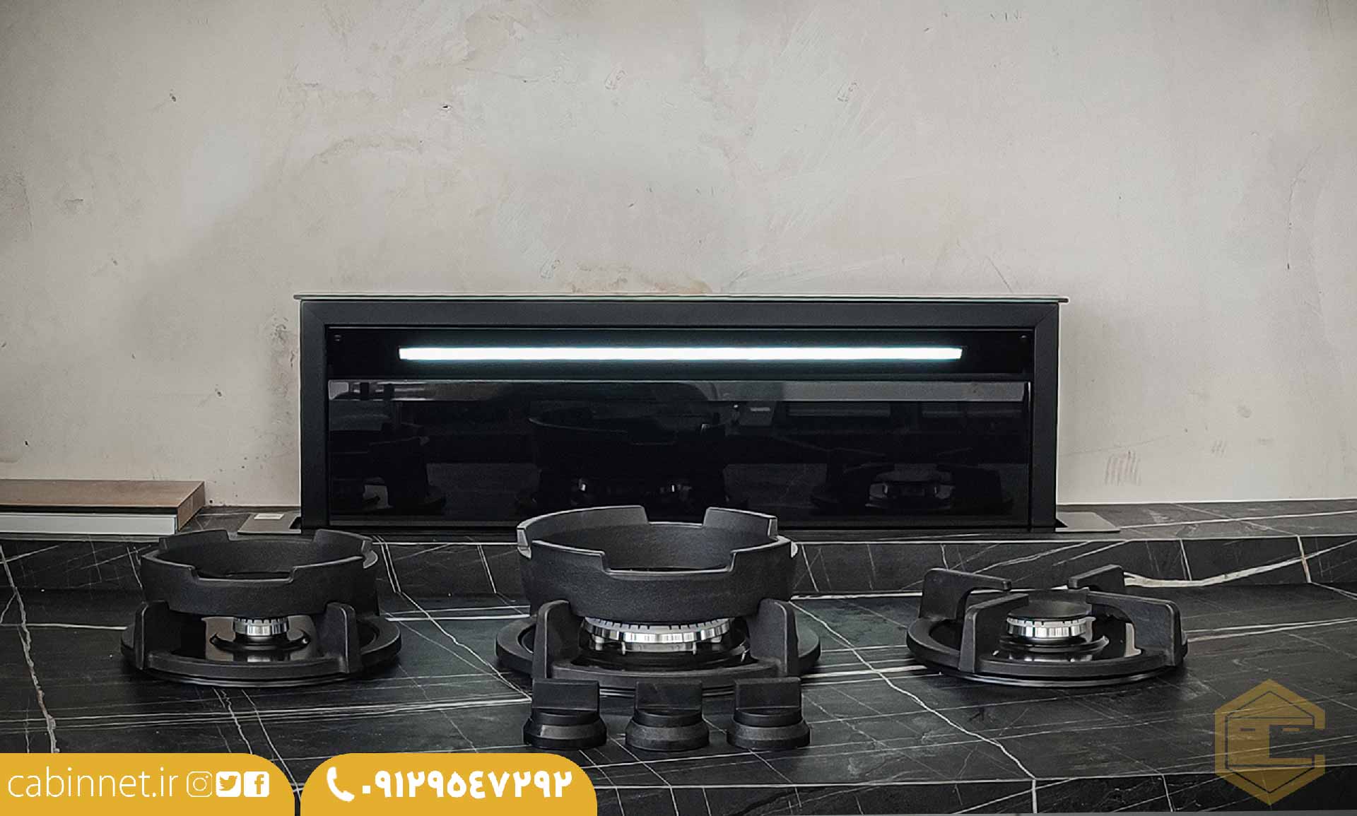 اجرای سنگ صفحه اس پی ال،گاز پیت و هود آسانسوری در قزوین-کابین نت1